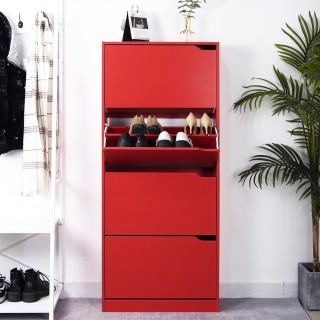 BAKAJI Ντουλάπα παπουτσιών 4 φύλλων με ράφια διπλού βάθους, χρώμα ... BAKAJI Ντουλάπα παπουτσιών 4 φύλλων με ράφια διπλού βάθους, χρώμα ...