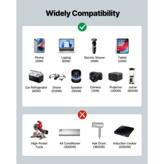 VEVOR 1500W Μετατροπέας Ισχύος Pure Sine Wave, 12V DC σε 230V AC με... VEVOR 1500W Μετατροπέας Ισχύος Pure Sine Wave, 12V DC σε 230V AC με...