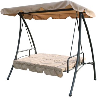 BAKAJI Κούνια Κρεβάτι Κήπου Βεράντας 3 Θέσεων Με Ρυθμιζόμενη Οροφή... BAKAJI Κούνια Κρεβάτι Κήπου Βεράντας 3 Θέσεων Με Ρυθμιζόμενη Οροφή...