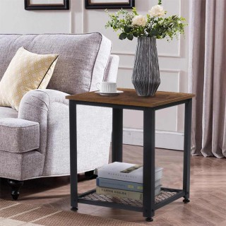 BAKAJI  Τραπέζι Καφέ Καναπές Σαλόνι Τετράγωνο Σχεδιασμός Μοντέρνο Β...