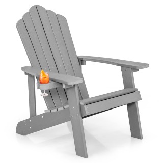 Costway Καρέκλα Adirondack με Ψηλή Πλάτη & Ρυθμιζόμενη Θήκη Ποτού Γ... Costway Καρέκλα Adirondack με Ψηλή Πλάτη & Ρυθμιζόμενη Θήκη Ποτού Γ...
