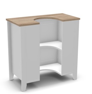 Ντουλάπι Νιπτήρα 60 x 60 x 30 cm Kleankin 834-306 Ντουλάπι Νιπτήρα 60 x 60 x 30 cm Kleankin 834-306