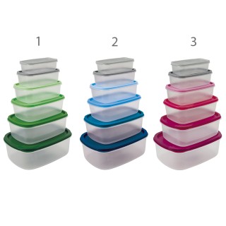 Galileo Σετ 6 δοχείων διατήρησης φρεσκάδας με καπάκι και δυνατότητα...