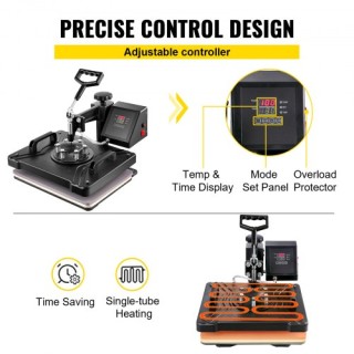 Πολυμηχάνημα Θερμομεταφοράς & Κοπής Vevor 5 σε 1 FM1151+KZJ-720001V2 Πολυμηχάνημα Θερμομεταφοράς & Κοπής Vevor 5 σε 1 FM1151+KZJ-720001V2