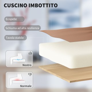 HOMCOM Καρέκλα Γραφείου Ανακλινόμενη από Συνθετικό Δέρμα με Υποπόδι...