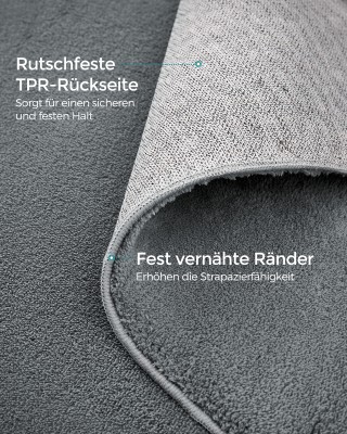 Χαλί SONGMICS 160x230 εκ., Αντιολισθητικό, Πλενόμενο, Μοντέρνο, Γκρι Χαλί SONGMICS 160x230 εκ., Αντιολισθητικό, Πλενόμενο, Μοντέρνο, Γκρι