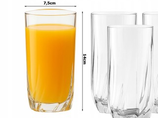 Verk Group Σετ από 6 Ψηλά Ίσια Ποτήρια για Κρύα Ποτά, 340 ml 590745...