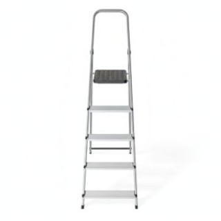 ModernHome Πτυσσόμενη Σκάλα Αλουμινίου με 5 σκαλοπάτια Ανθεκτική κα...