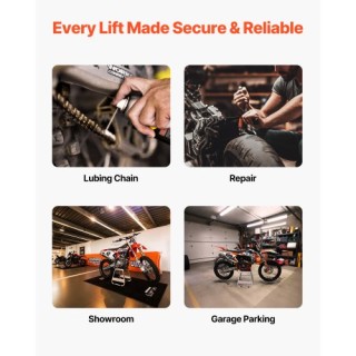 VEVOR Βάση Μοτοσυκλέτας 1100 lbs για Ανύψωση Moto MTCZCD1100LBPI521V0