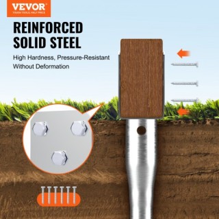 VEVOR Άγκυρα Εδάφους Χωρίς Σκάψιμο, Βάση Στύλου U-Σχήματος για Ταχυ...
