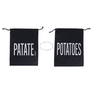 Villa dEste Home Διπλής Όψεως Βαμβακερή Τσάντα Πατάτας με Κορδόνι Κ...