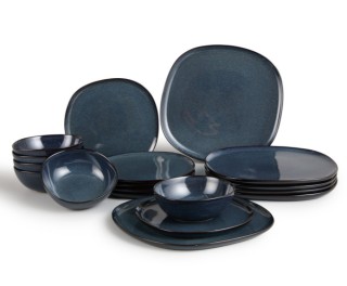 Σετ πιάτων Lott 18 τεμαχίων - Σκούρο Μπλε 8720604887259 Lifa-Living Σετ πιάτων Lott 18 τεμαχίων - Σκούρο Μπλε 8720604887259 Lifa-Living