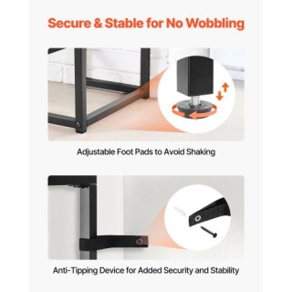 VEVOR Δίπατο Γυάλινο Κονσόλα Τραπέζι Μαύρο JSXGZ42YCHSBJ86VN001V0 VEVOR Δίπατο Γυάλινο Κονσόλα Τραπέζι Μαύρο JSXGZ42YCHSBJ86VN001V0