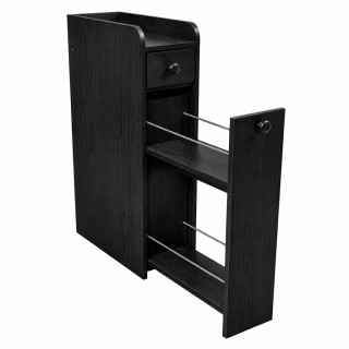 Costway Στενό ντουλάπι νίχης με ρόδες, ανοιχτό ράφι και 2 συρτάρια,...