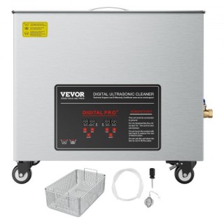 VEVOR 50L Υπερηχητικός Καθαριστής, 23.43 x 15.55 x 20.67 ίντσες, Επ...