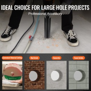 VEVOR Πυρήνας Δράπανου 2.5 Υγρού/Ξηρού Διαμαντιού για Τούβλο & Μπλο...