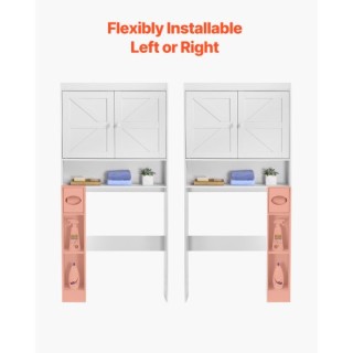 VEVOR Λευκό Ντουλάπι Αποθήκευσης Μπάνιου με Ρυθμιζόμενο Ράφι 67.4 C... VEVOR Λευκό Ντουλάπι Αποθήκευσης Μπάνιου με Ρυθμιζόμενο Ράφι 67.4 C...