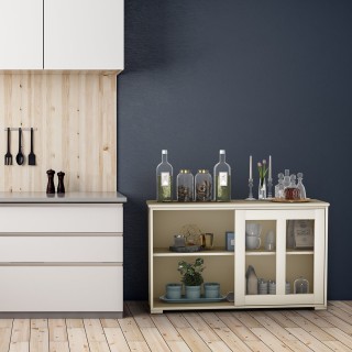 Costway Πολυλειτουργικό Sideboard με Συρόμενες Πόρτες Ασφαλείας κα... Costway Πολυλειτουργικό Sideboard με Συρόμενες Πόρτες Ασφαλείας κα...