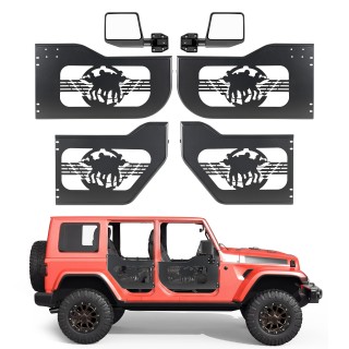 VEVOR Σωληνωτές Ημιπόρτες Jeep 4 Θυρών για Wrangler JL 2018-2026 & ...