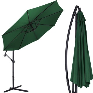 BAKAJI  Ομπρελόνι Κήπου Εκκεντρωμένο 3x3 μ. Πράσινο Κοντάρι Αλουμιν...