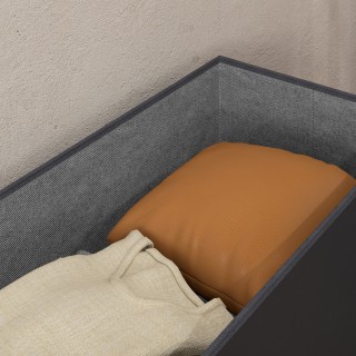 HOMCOM Πτυσσόμενο Κουτί Αποθήκευσης 84L, Με Επενδυμένο Καπάκι και ... HOMCOM Πτυσσόμενο Κουτί Αποθήκευσης 84L, Με Επενδυμένο Καπάκι και ...