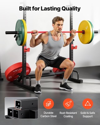 VEVOR Κλωβός Δύναμης - Ράφι για Καταδύσεις, Ρυθμιζόμενο Ύψος & Πλάτ...