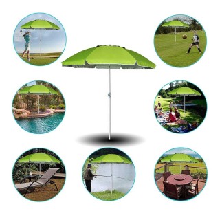 BAKAJI Ομπρέλα Θάλασσα Παραλία Κήπος 210cm από Αλουμίνιο με Τρίαιν... BAKAJI Ομπρέλα Θάλασσα Παραλία Κήπος 210cm από Αλουμίνιο με Τρίαιν...