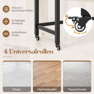 Costway Κινητό Γραφείο Υπολογιστή με Αποσπώμενη Υφασμάτινη Θήκη και... Costway Κινητό Γραφείο Υπολογιστή με Αποσπώμενη Υφασμάτινη Θήκη και...