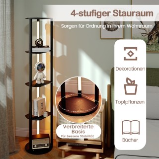 Costway  Πολυλειτουργικό Φωτιστικό  με Ρυθμιζόμενο Φωτισμό LED  και...