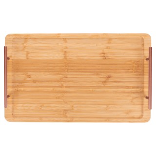 Villa DEste  Ορθογώνιος δίσκος 50x30 εκ σε μπαμπού με χερούλια rose...