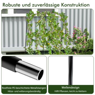 Costway Ράφι Κήπου για Αναρριχώμενα Φυτά με Ρυθμιζόμενο Πλάτος και ...