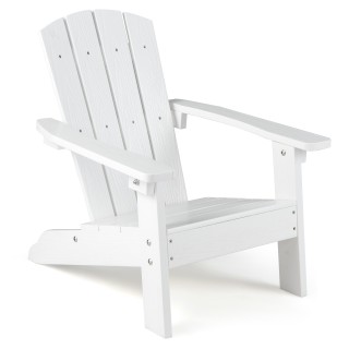 Costway Παιδική καρέκλα Adirondack από HIPS, λευκή, 56 x 55,5 x 51 ...