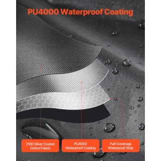 VEVOR Υπαίθρια Σκηνή Αποθήκευσης Ποδηλάτων με Διπλή Πόρτα για 4-5 Π...