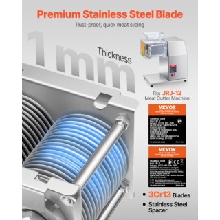 VEVOR Λεπίδα Κοπής Κρέατος 5mm Ανοξείδωτο Ατσάλι για SJY-DQ90 Κρεατ...