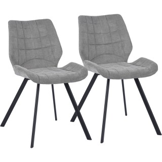 Shally Dogan Σετ 2 Καρέκλες για Τραπεζαρία Σκαμπό Ύφασμα Εργονομικ... Shally Dogan Σετ 2 Καρέκλες για Τραπεζαρία Σκαμπό Ύφασμα Εργονομικ...