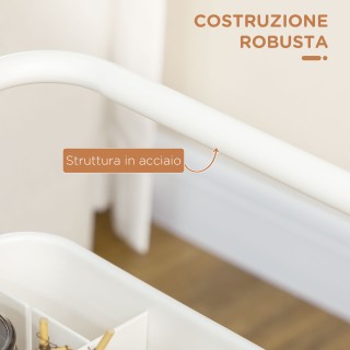 HOMCOM Πολυχρηστικό Καρότσι Κουζίνας 3 Επιπέδων με Αποσπώμενα Καλάθ... HOMCOM Πολυχρηστικό Καρότσι Κουζίνας 3 Επιπέδων με Αποσπώμενα Καλάθ...