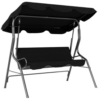 Outsunny Τριθέσιο Κούνια με Ρυθμιζόμενο Σκιάδιο και Μαξιλάρια, Ατσά... Outsunny Τριθέσιο Κούνια με Ρυθμιζόμενο Σκιάδιο και Μαξιλάρια, Ατσά...