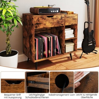 Costway Πολυλειτουργική Βάση Πικάπ 79,5 x 40 x 79 cm με Ενσωματωμέν... Costway Πολυλειτουργική Βάση Πικάπ 79,5 x 40 x 79 cm με Ενσωματωμέν...