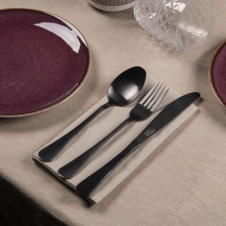 Galileo Σετ 16 μαχαιροπίρουνα από ανοξείδωτο ατσάλι 180 μαύρο σατιν...