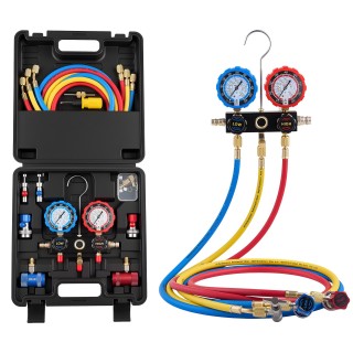 VEVOR Σετ Μανόμετρων Κλιματιστικών για R134a, R404A, R1234yf, R22 μ...