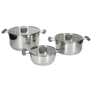 Σετ Κατσαρολών All-in-One X3 Easy Storage 17/21/25cm - Inox KC5228 ... Σετ Κατσαρολών All-in-One X3 Easy Storage 17/21/25cm - Inox KC5228 ...