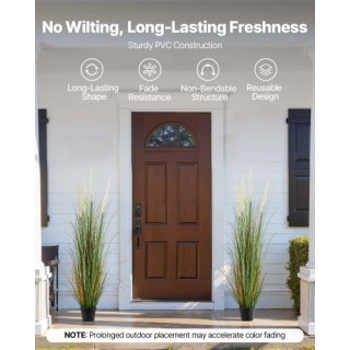 VEVOR Τεχνητό Φυτό Γρασίδι με Ρινό, 5ft (150cm), 2τμχ DPKLWHLS59IND...