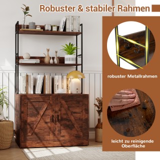 Costway Συμπαγές Έπιπλο για Άμμο Γάτας με Βιβλιοθήκη και Είσοδο σε ... Costway Συμπαγές Έπιπλο για Άμμο Γάτας με Βιβλιοθήκη και Είσοδο σε ...