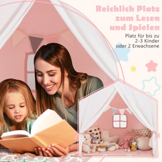 Costway Παιδική σκηνή με πλενόμενο βαμβακερό χαλάκι & σημαιάκια, σ... Costway Παιδική σκηνή με πλενόμενο βαμβακερό χαλάκι & σημαιάκια, σ...