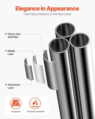 VEVOR Μεταλλικό Κοτέτσι 9,8x13,1x6,5 πόδια με Κάλυμμα και Κλειδαριά...