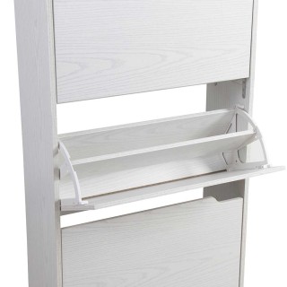 BAKAJI Παπουτσοθήκη 3 Πόρτες Ράφια Διπλού Βάθους Ξύλο MDF 63x24x11... BAKAJI Παπουτσοθήκη 3 Πόρτες Ράφια Διπλού Βάθους Ξύλο MDF 63x24x11...