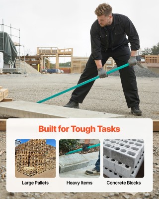 VEVOR Ρομματοφόρτης Prylever, Χωρητικότητα 907 kg, Βαρύ Οπλισμένο Α...