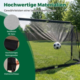 Costway Ποδοσφαιρικό Τέρμα με Ανθεκτικό Μεταλλικό Σκελετό & Δίχτυ P...