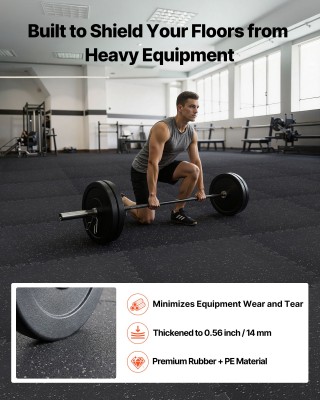 VEVOR Σετ Αφρώδης Πλακιδίων Γυμναστικής, 12 Τεμ., Υψηλής Πυκνότητας... VEVOR Σετ Αφρώδης Πλακιδίων Γυμναστικής, 12 Τεμ., Υψηλής Πυκνότητας...