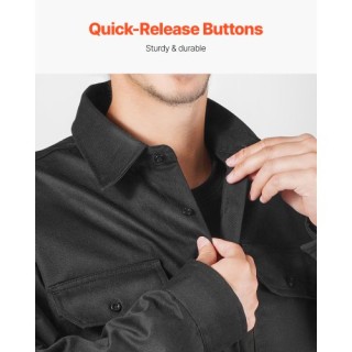 VEVOR Ανθεκτικό στη Φλόγα Μπουφάν Συγκόλλησης XXL 7oz Βαμβάκι KSKCM...